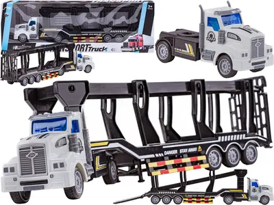 Produktbild von Lkw, Transporter, Lastkraftwagen, aufklappbarer Anhänger 1:48