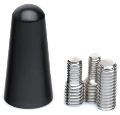 Immagine prodotto di Antenna a stelo, corta, 3 cm, filettatura M4, M5, M6 – Antenne universali per VW, Audi e Skoda