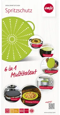 Produktbild von Emsa Smart Kitchen Silikon Spritzschutz 26 Cm, Grün , 514557