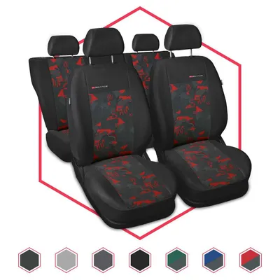 Produktbild von Autositzbezüge Universal Schonbezüge Sitzauflage PKW Auto für Peugeot 3008 Rot