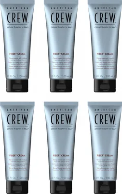 Produktbild von American Crew Fiber Cream 6 x 100 ml Haarcreme mittleren flexiblen Halt Set