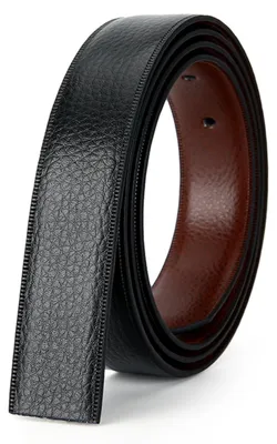 Productafbeelding van Leren Riem zonder Gesp - Zwart 2.8 cm