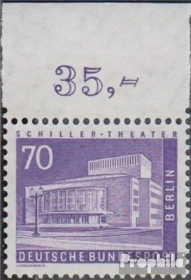 Produktbild von Briefmarken Berlin (West) 1956 Mi 152OR Oberrandstück postfrisch Stadtbilder
