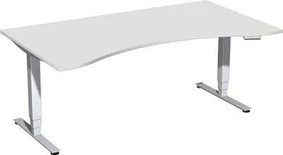 Produktbild von Gera Elektro Pro+ Elektro-Hubtisch höhenverstellbar, 1800x1000x625-1285, Lichtgrau/Silber
