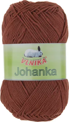 10 x 50g Strickgarn Johanka Strick-Wolle Handstrickgarn Sommergarn lehmrot