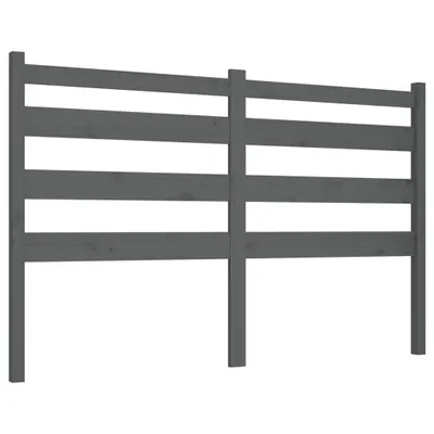 Image de vidaXL Tête de lit Gris 166x4x100 cm Pin massif