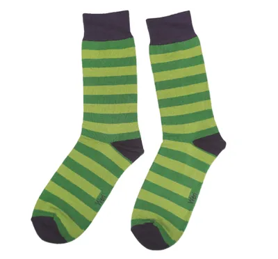 Produktbild von Herren Basic Socken aus Baumwolle Ringel Kiwi Größe 39-42