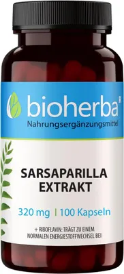 Produktbild von Bioherba Sarsaparilla Extrakt 320 mg 100 Kapseln