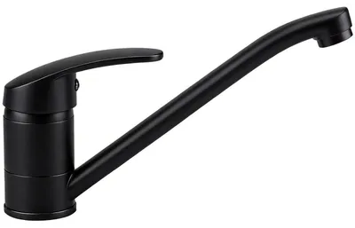 Immagine prodotto di Miscelatore monocomando per cucina, nero, in ottone, girevole a 360°