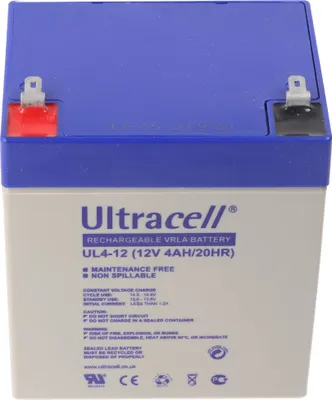 Produktbild von Olovená batéria Ultracell UL4-12 12V 4Ah AGM olovená gélová batéria