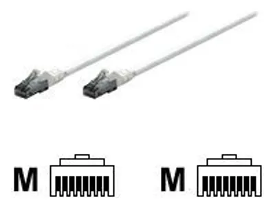 Produktbild von Intellinet 341943, 1 m, Cat6, RJ-45, RJ-45, Weiß