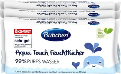 Produktbild von Bübchen Aqua Touch Feuchttücher (3x48 Tücher)