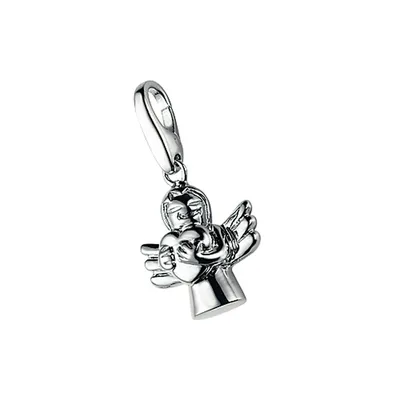 Produktbild von Charm Giorgio Martello Milano Engel mit Herz, Silber 925 Silber Onesize