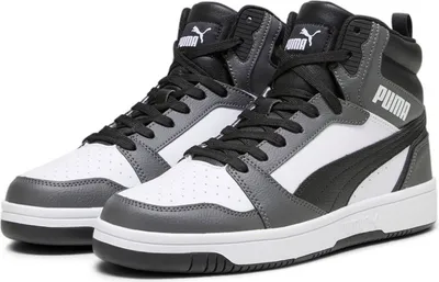 Produktbild von Puma Rebound v6 White-Black-Shadow Gray Größe EU 37