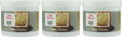 Produktbild von Wella Color Fresh Mask 3 x 500 ml Golden Gloss Tönungsmaske Haartönung