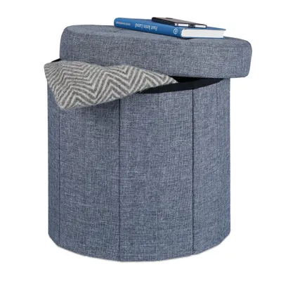 Obrázek produktu pro Relaxdays 10022873, Vnitřní, Dřevovláknitá deska, Pěna, Polyester, Antracit, Vnitřní, 380 mm, 380 mm