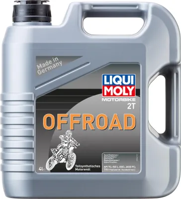Zdjęcie produktu dla Liqui Moly Motorbike 2T Offroad 4 litry kanister API TC, ISO L-EGC, JASO FC półsyntetyczny