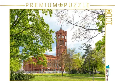 Produktbild von CALVENDO Puzzle Rotes Rathaus | 1000 Teile Lege-Größe 64x48cm Foto-Puzzle für glückliche Stunden