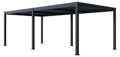 Zdjęcie produktu dla Pergola Paragon Outdoor Grand Tuscan 1224 z aluminiową konstrukcją i dachem z lamelami, 4 x 7 m