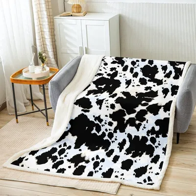 Immagine prodotto di Coperta in pile con motivo di mucche per bambini