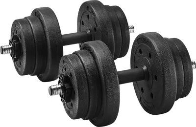 Produktbild von Halterset Kurzhanteln 2 x 10 kg - Gewichte und Hantelstangen für das Home Fitness