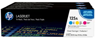 Immagine prodotto di HP 125A 3x cartuccia toner LaserJet tricolore