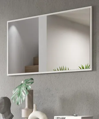 Produktbild von Spiegel "SystemX" in weiß Flur Diele Wandspiegel 92 x 52 cm