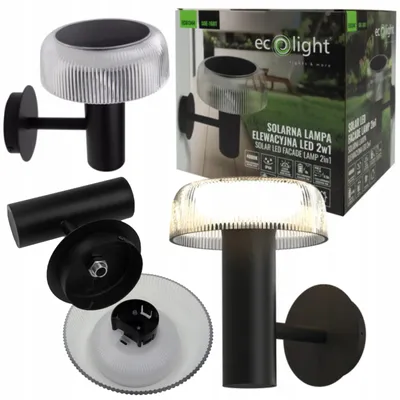 Immagine prodotto di Lampada Solare + Usb A Led 2 In 1 Ip44 Soe-16Bt Paralume Trasparente