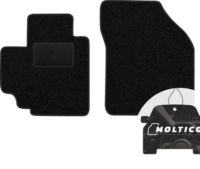 Image de tapis de sol avant moto-MOLTICO Tapis de voiture en velours noir Jeu de tapis de voiture 2 pièces pour Suzuk Celerio à partir de 2015