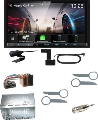 Produktbild von Kenwood DMX8021DABS Android Auto CarPlay Einbauset für Mercedes ML W163