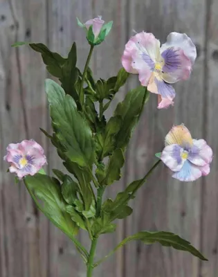 Produktbild von artplants.de Künstliches Stiefmütterchen SILANA, rosa-violett, 30cm - Hornveilchen Deko/Kunstblume Stiefmütterchen