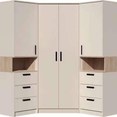 Produktbild von Marmex Mehrzweckschrank-Set Grant Set 17 Cashmere(3-St., 2 Ragale, 1 Eckschrank)