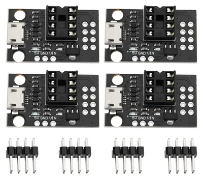 4x ATTINY85 Micro USB Development Board für ATtiny13A/25/45/85