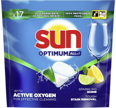 Produktbild von Sun - Spülmaschinenkapseln - Zitrone - 17 Kapseln - 1 Stück