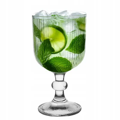Produktbild von Trinkglas Selena gestreiftes Beinglas 370ml