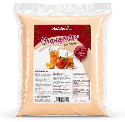Produktbild von Orangen Instant Tee Getränkepulver 1 kg – für Heiß- und Kaltgetränke - aus Antalya