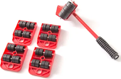 Obrázek produktu pro 5PCS Těžký typ nábytku Stěhovací systém Zvedací nástroj 4 Slide Pad Wheel Easy Move