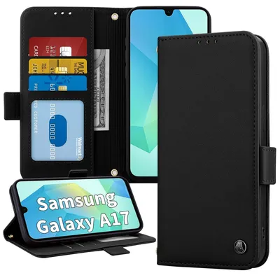 Immagine prodotto di Custodia a portafoglio per smartphone con protezione RFID e 3 slot per carte