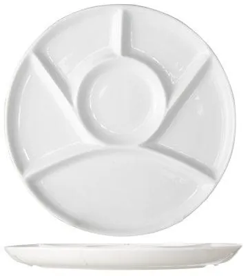 Image de Set d'assiettes Cosy & Trendy - 6 compartiments - Gourmet - 23,5 cm - 4 pièces