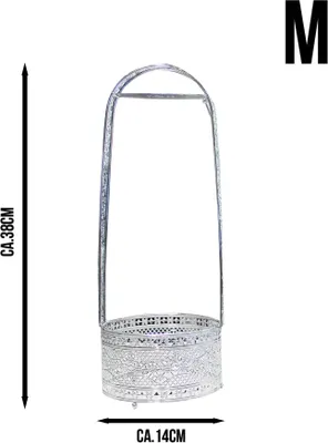 Produktbild von Luna Edelstahl Silber Kohlekorb M 14 cm – Hitzebeständiger Kohlebehälter mit Griff