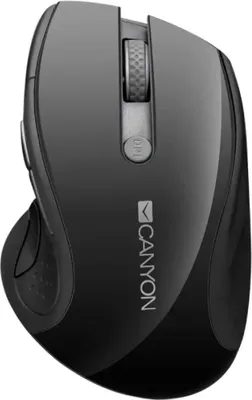 Obrázek produktu pro Canyon CNS-CMSW01B, Pro praváky, Optický, RF bezdrátový, 1600 DPI, Černá