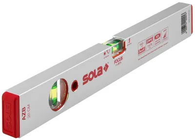 Productafbeelding van SOLA | AZB – profielwaterpas van aluminium met FOCUS-libellen (+20%)