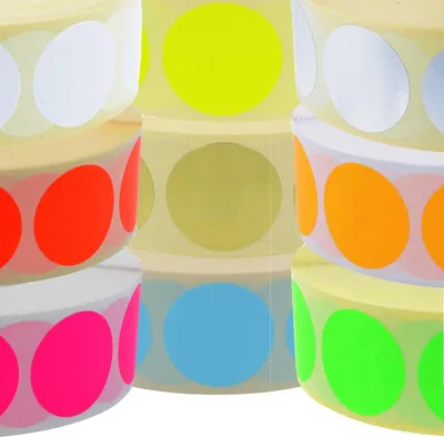 Produktbild von 1000 Thermoetiketten 20mm rund grün