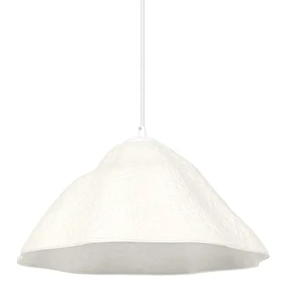 Zdjęcie produktu dla Lampa wisząca LEDVANCE white decor liść lotosu, metal i papier-mâché, E27, średnica 396 mm, klosz wykonany z materiału z recyklingu, ekologiczna dzięki wymiennemu źródłu światła, łatwy montaż