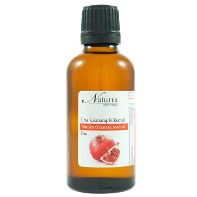 Bio Granatapfelkernöl 50ml kaltgepresst unraffiniert nativ vegan Hautöl Anti-Aging