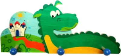 Produktbild von Hess Garderobe Drache Kindergarderobe Wandgarderobe für Kinder Holz 30340