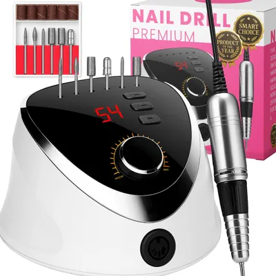 Produktbild von Elektrische Nagelfräser, 35000 U/Min, Profi Maniküre Pediküre Set, Nagelfeile mit LED-Anzeige, Gelnägel, Hygienisch, Tragbar, Nagelstudio, 65W Retoo