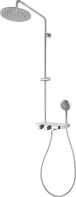 Produktbild von Duschsäule inkl. Thermostat Breuer Aquamaxx 340 Kopfbrause rund chrom 9263008000099