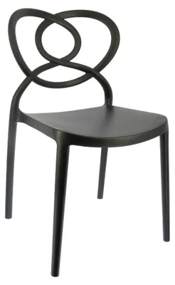 Image de Chaise de restaurant en POLYPROPYLENE Noir pour Exterieur