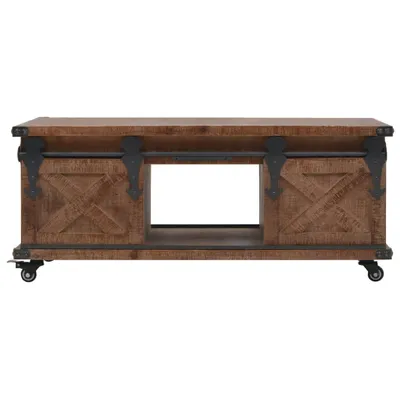 Immagine prodotto di Tavolino da Salotto in Legno di Abete 91x51x38cm Marrone